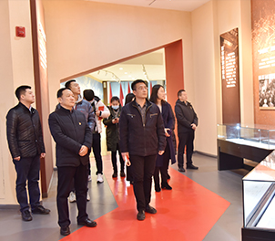 团市委领导参观心博(中国)精神主题展览馆